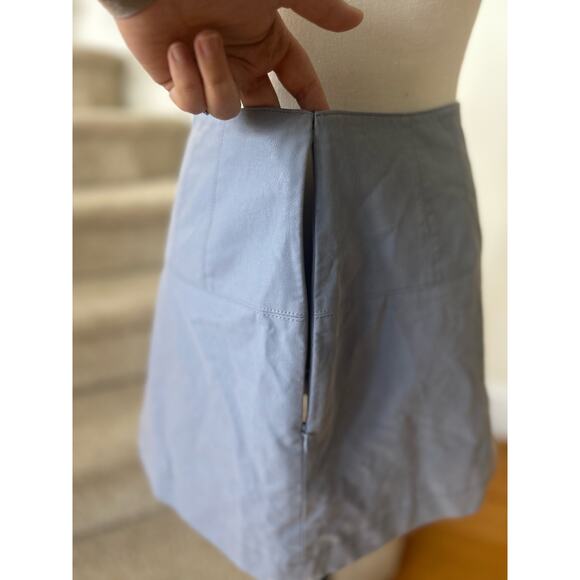 Free People Periwinkle Blue Faux Suede Mini Skirt - Picture 6 of 10